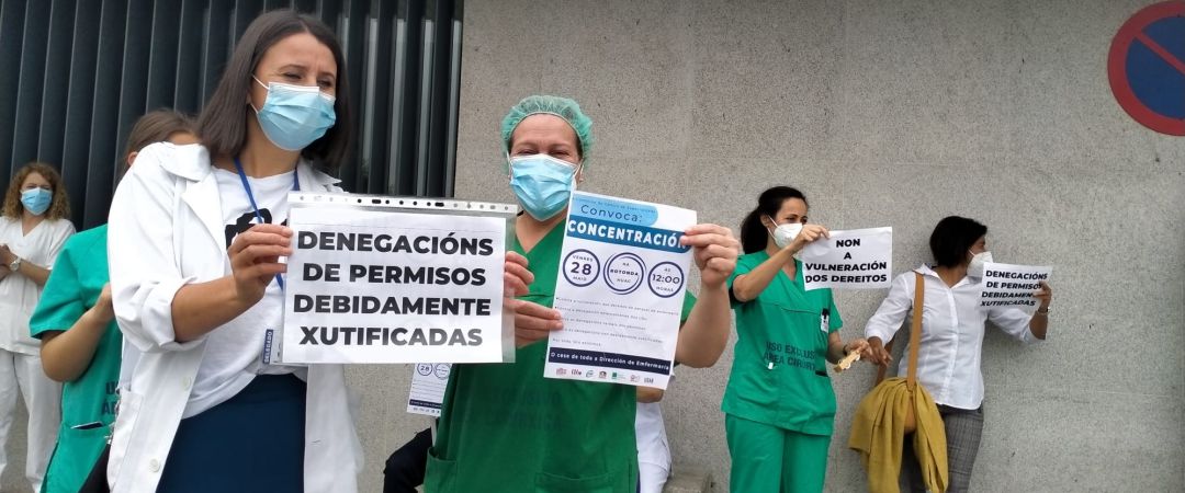Protesta del servicio de enfermería Protesta del servicio de enfermería