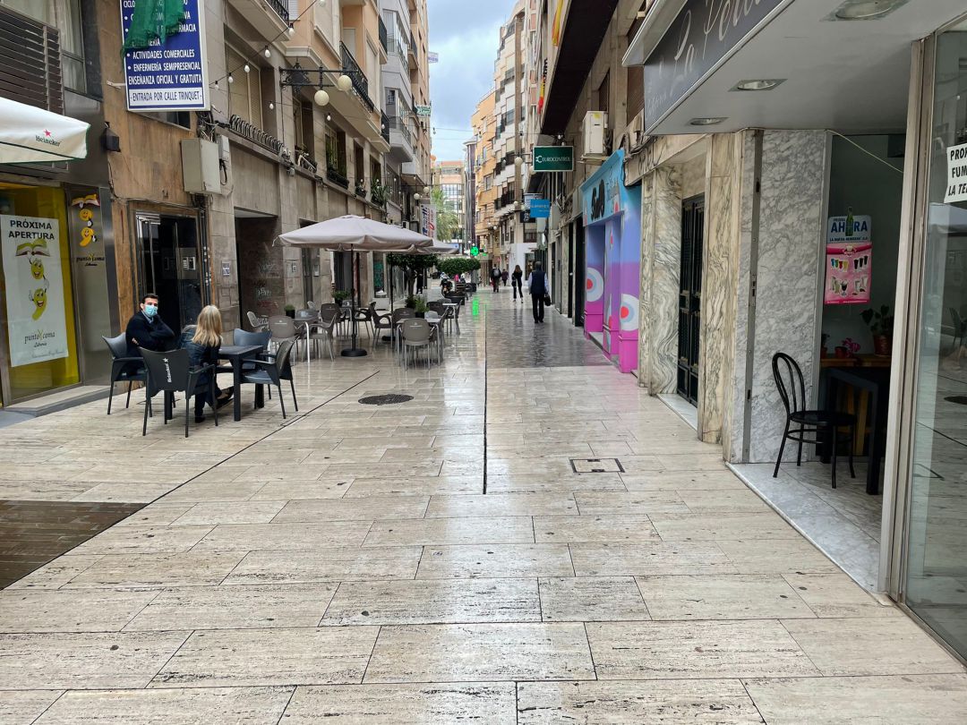 Calle Bisbe Torno, donde la mujer se encontraba cuando se puso de parto Calle Bisbe Torno, donde la mujer se encontraba cuando se puso de parto