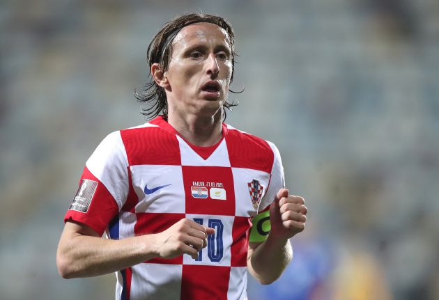 Luka Modric en una de sus últimas ocasiones vistiendo la camiseta croata Luka Modric en una de sus últimas ocasiones vistiendo la camiseta croata