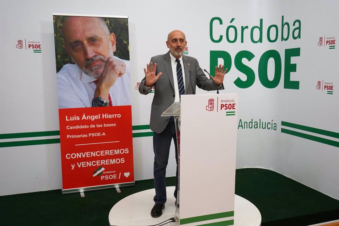 El candidato a las primarias del PSOE-A, Luis Ángel Hierro El candidato a las primarias del PSOE-A, Luis Ángel Hierro