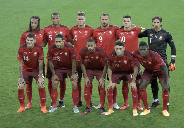 Posado de la Selección Suiza antes de un encuentro Posado de la Selección Suiza antes de un encuentro