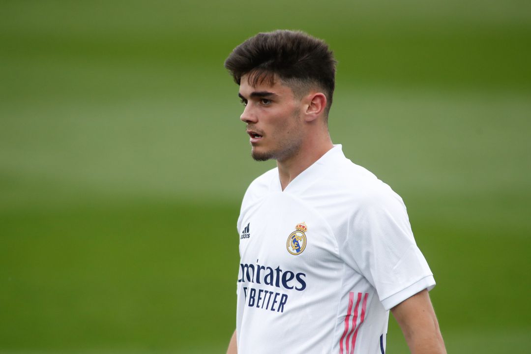 Miguel Gutierrez of Real Madrid looks on during the spanish league, La Liga,
Miguel Gutierrez of Real Madrid looks on during the spanish league, La Liga,