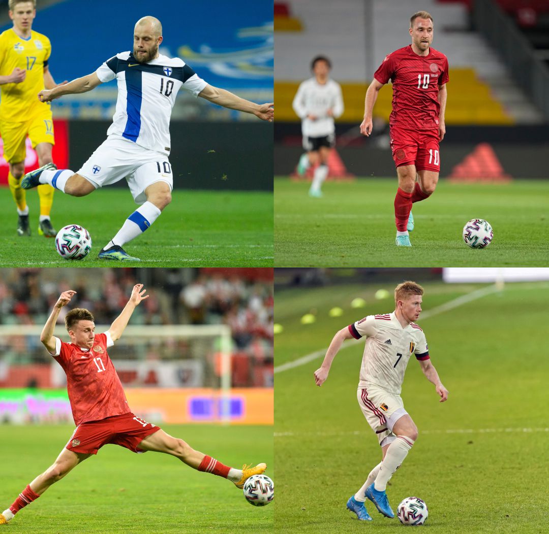 Las cuatro estrellas de los cuatro equipos que forman el grupo B Las cuatro estrellas de los cuatro equipos que forman el grupo B