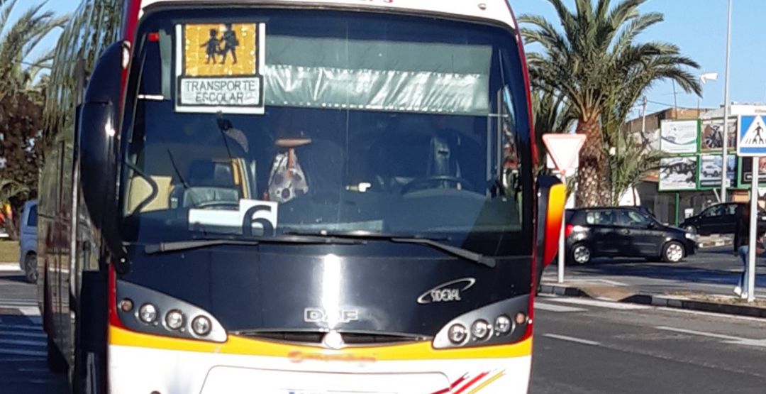 Autobús escolar inmovilizado Autobús escolar inmovilizado