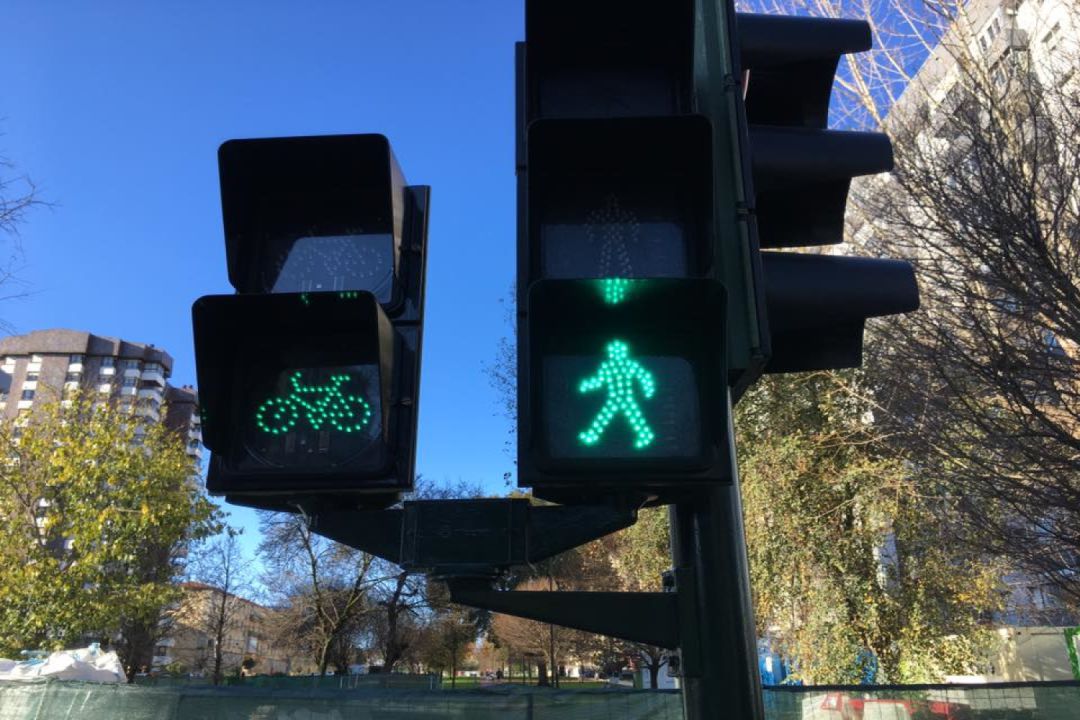 Semáforo para bicicletas en Vigo Semáforo para bicicletas en Vigo