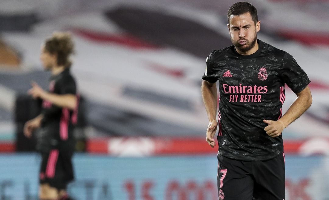 Eden Hazard, en un partido del Real Madrid. Eden Hazard, en un partido del Real Madrid.