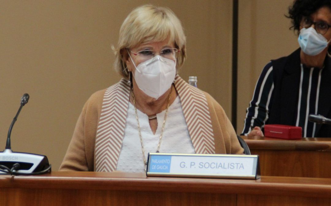 Isaura en una comparecencia del Parlamento Isaura en una comparecencia del Parlamento