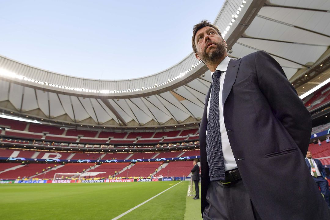 Andrea Agnelli, presidente de la Juventus de Turín, a pie de campo. Andrea Agnelli, presidente de la Juventus de Turín, a pie de campo.