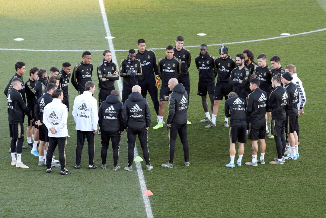 Entrenamiento del Real Madrid, a los mandos de Zidane Entrenamiento del Real Madrid, a los mandos de Zidane