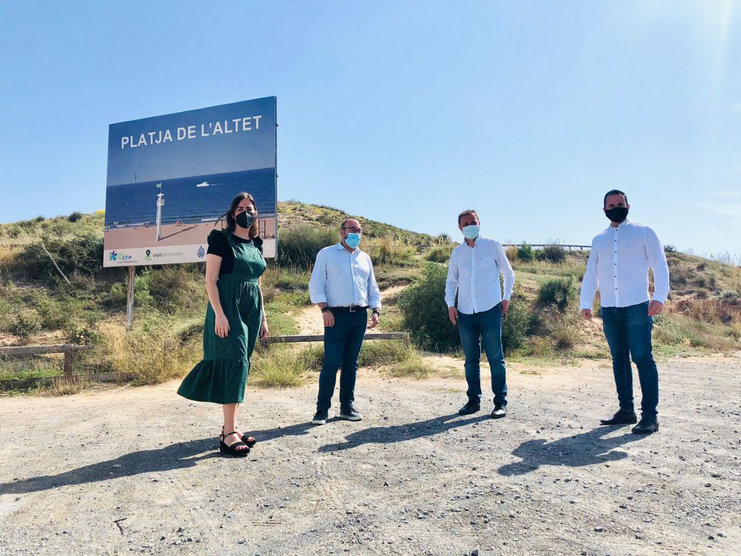 Compromís per Elx y Alacant en la playa de El Altet Compromís per Elx y Alacant en la playa de El Altet
