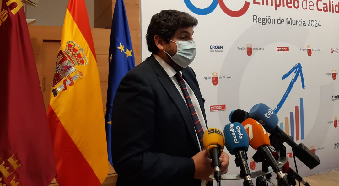 Fernando López Miras, presidente de la Comunidad de Murcia Fernando López Miras, presidente de la Comunidad de Murcia