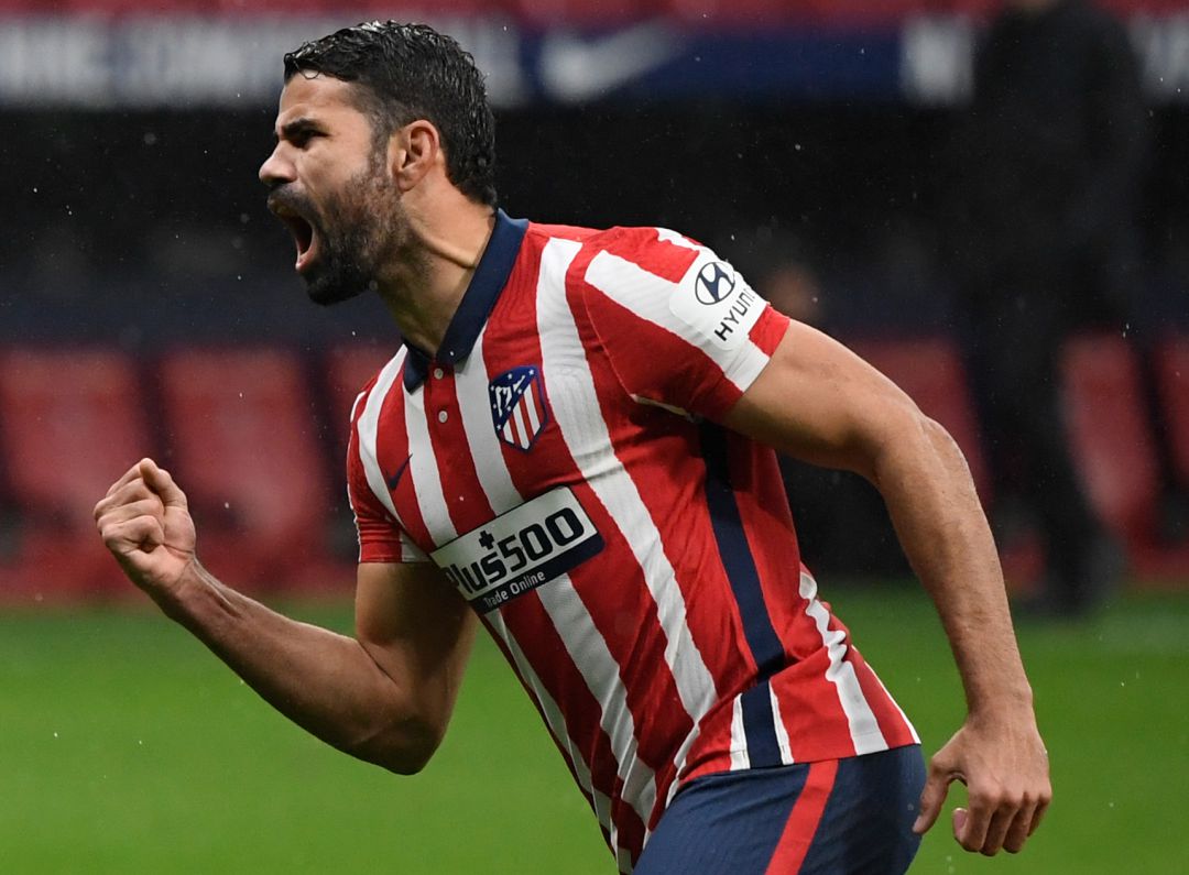 Diego Costa celebrando un gol con el Atlético de Madrid Diego Costa celebrando un gol con el Atlético de Madrid