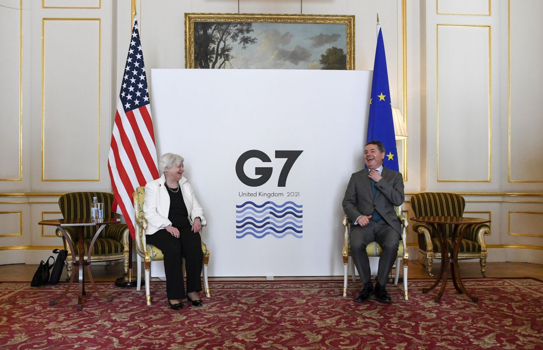 Los Ministros Financieros en su encuentro en el G-7 de Londres. Los Ministros Financieros en su encuentro en el G-7 de Londres.