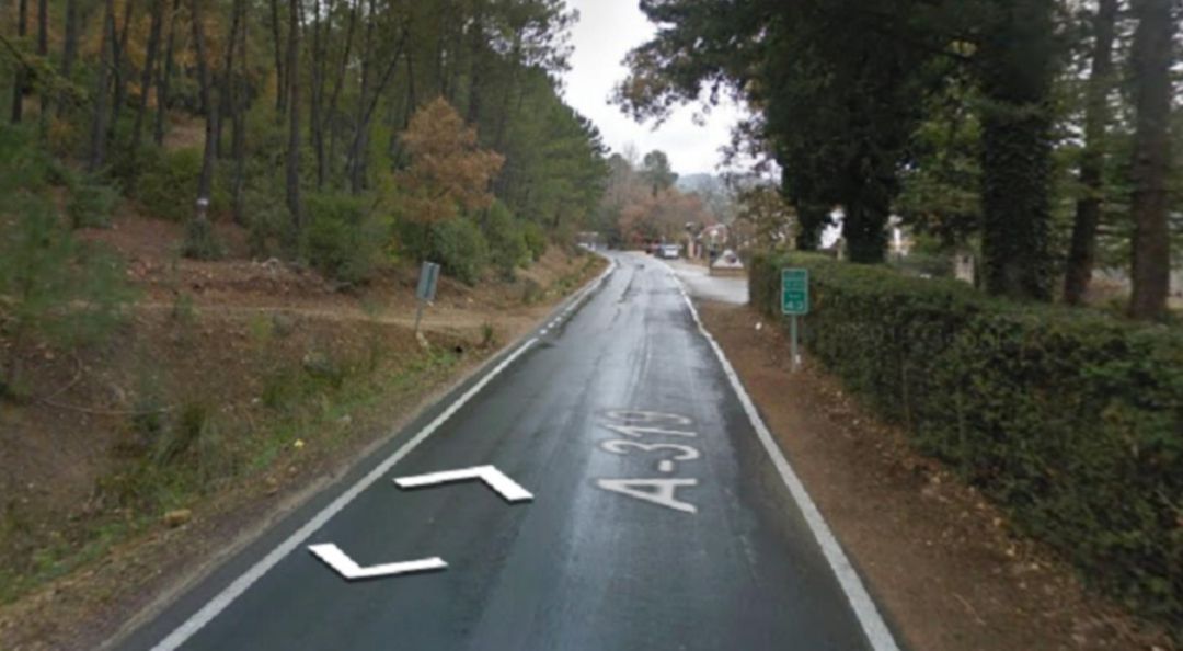 Punto de la A-319 donde se produjo el accidente. Punto de la A-319 donde se produjo el accidente.