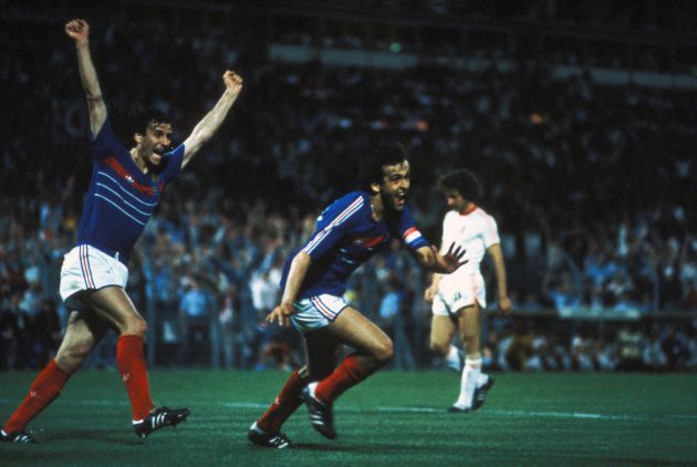 Michel Platini con la selección francesa Michel Platini con la selección francesa