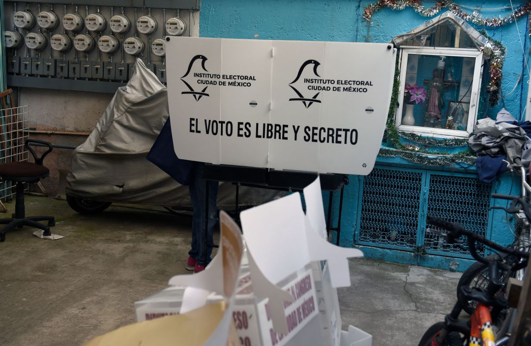 Imagen de una urna electoral en la Ciudad de México Imagen de una urna electoral en la Ciudad de México