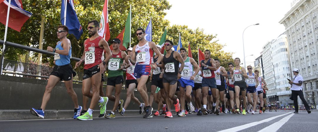 Corredores durante en Gran Premio Internacional de Marcha Cantones de A Coruña 2021 Corredores durante en Gran Premio Internacional de Marcha Cantones de A Coruña 2021