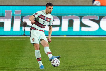 Rúben Dias durante un partido con la selección portuguesa Rúben Dias durante un partido con la selección portuguesa