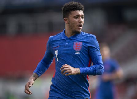 Sancho durante un partido con la selección inglesa Sancho durante un partido con la selección inglesa