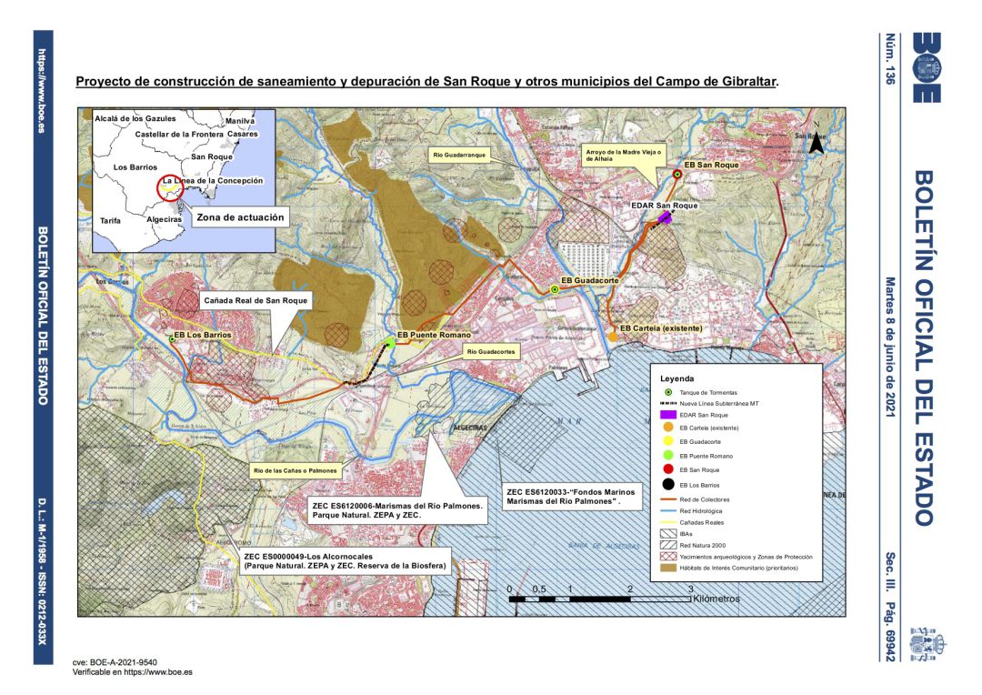 Proyecto de construcción de saneamiento y depuración de San Roque. Proyecto de construcción de saneamiento y depuración de San Roque.