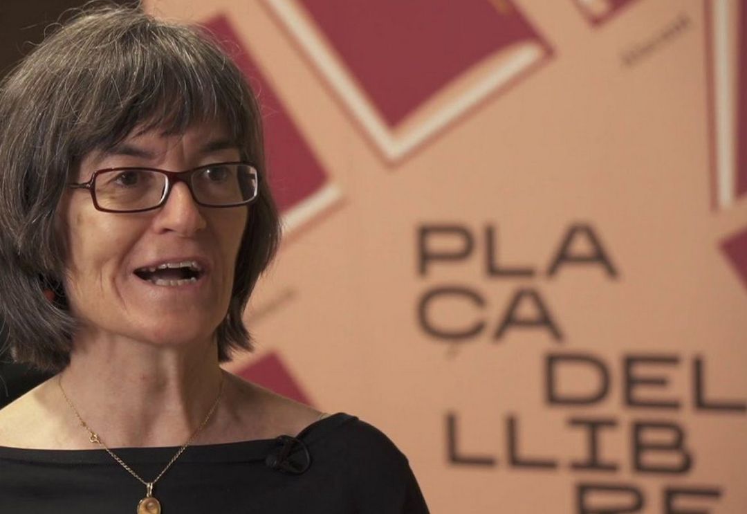 Maria Josep Escrivà en la primera Plaça del Llibre de Gandia Maria Josep Escrivà en la primera Plaça del Llibre de Gandia