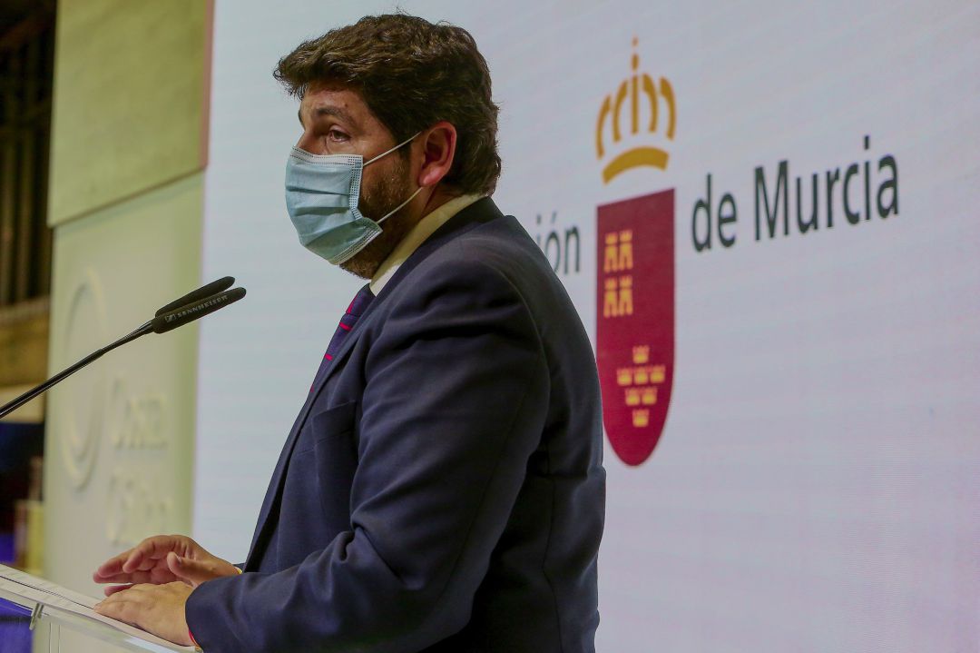 El presidente de la Región de Murcia, Fernando López Miras, en una foto de archivo El presidente de la Región de Murcia, Fernando López Miras, en una foto de archivo