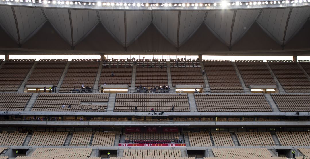 El estadio de La Cartuja de Sevilla, durante la previa de la pasada final de la Copa del Rey El estadio de La Cartuja de Sevilla, durante la previa de la pasada final de la Copa del Rey