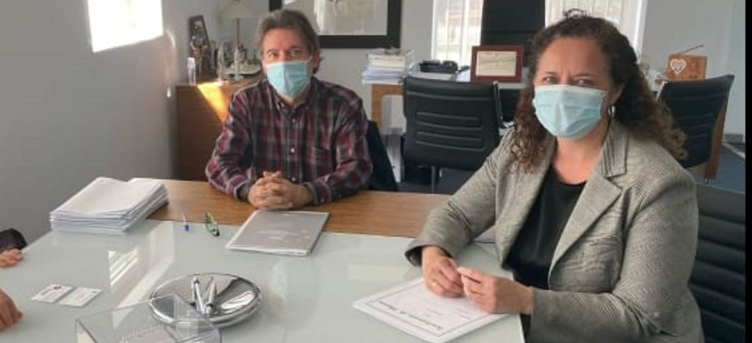 Imagen de Teresa García en un acto como concejala Imagen de Teresa García en un acto como concejala