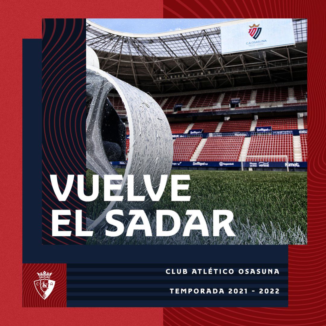 Cartel de la campaña de renovación de socios de Osasuna para la próxima temporada Cartel de la campaña de renovación de socios de Osasuna para la próxima temporada