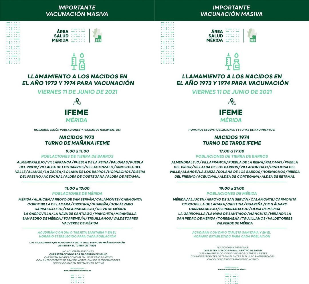 Llamamiento a la vacunación contra la Covid-19 Llamamiento a la vacunación contra la Covid-19