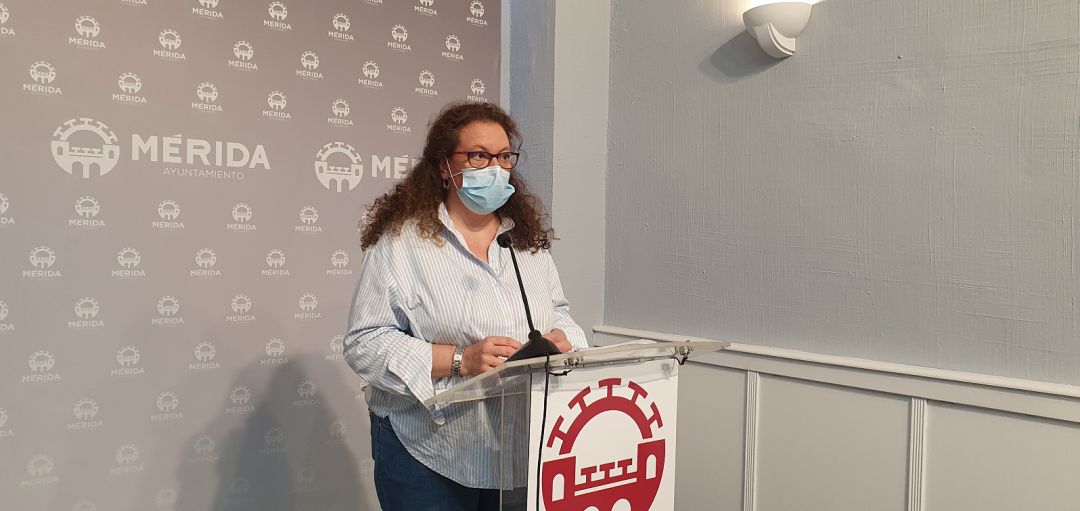 La alcaldesa de Mérida, en funciones, Carmen Yáñez La alcaldesa de Mérida, en funciones, Carmen Yáñez