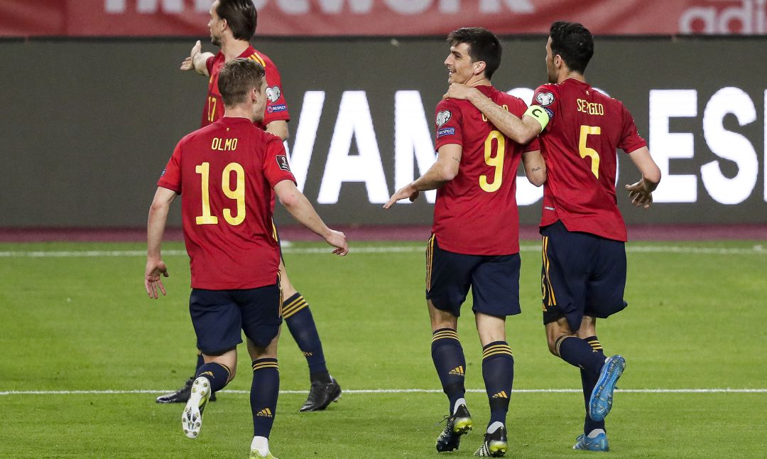 Los jugadores de la selección española. Los jugadores de la selección española.