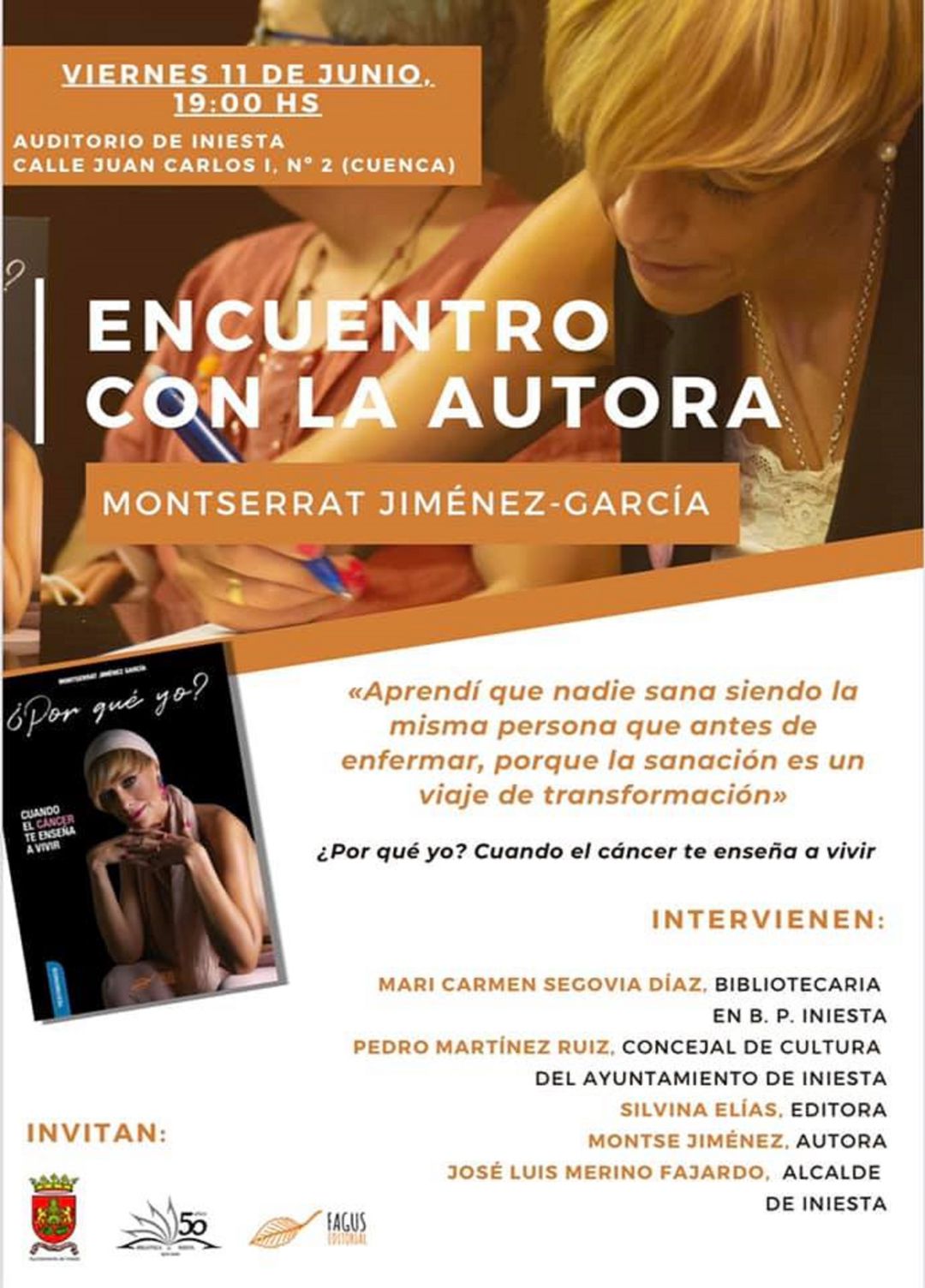 Encuentro literario con la autora Montserrat Jiménez-García Encuentro literario con la autora Montserrat Jiménez-García