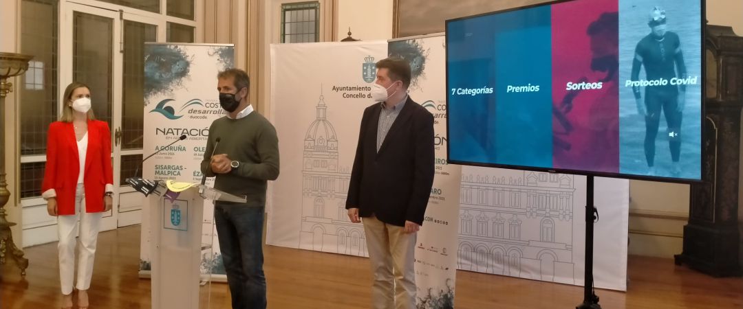 Presentada una nueva edición de la Travesía Costa Coruña Presentada una nueva edición de la Travesía Costa Coruña