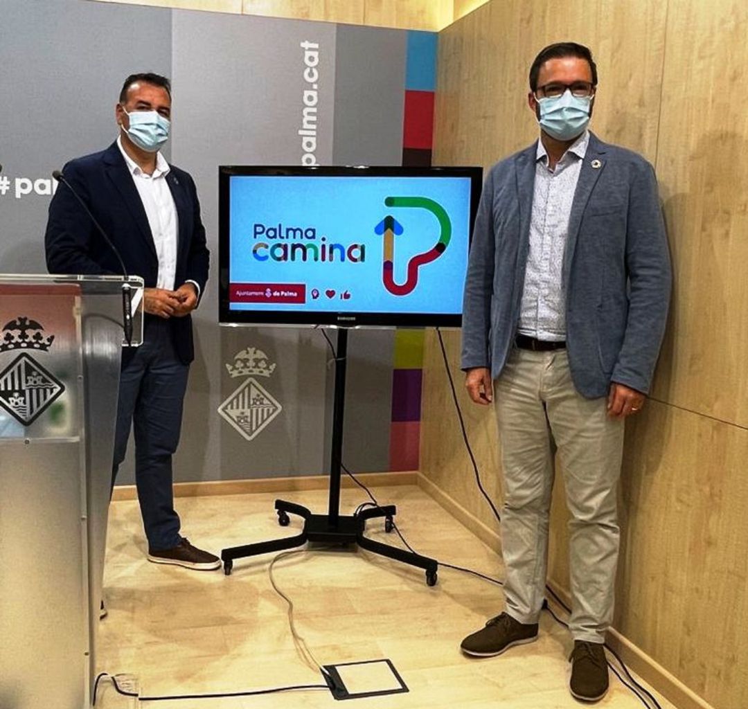 El concejal de Movilidad, Xisco Dalmau y el alcalde de Palma, José Hila. El concejal de Movilidad, Xisco Dalmau y el alcalde de Palma, José Hila.