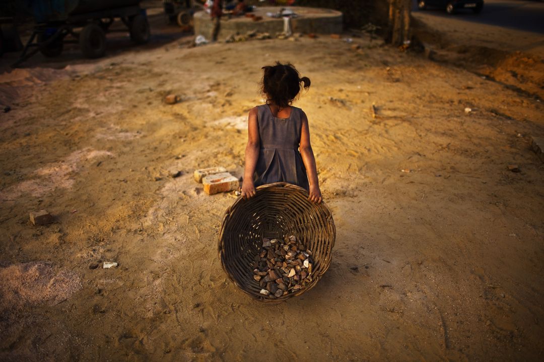 Una niña india en una imagen tomada en enero de 2010 en Nueva Delhi. Una niña india en una imagen tomada en enero de 2010 en Nueva Delhi.