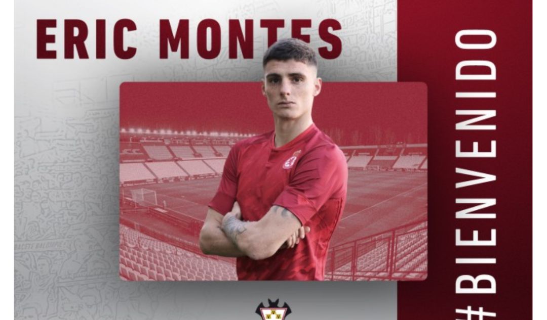 Eric Montes, primer fichaje del Albacete para la próxima temporada Eric Montes, primer fichaje del Albacete para la próxima temporada