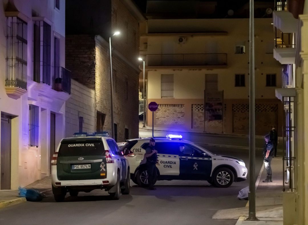 Domicilio de los padres del arrestado en Estepa. Domicilio de los padres del arrestado en Estepa.