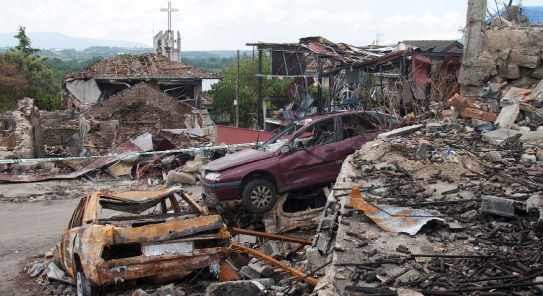 Efectos de la explosión de Paramos en mayo de 2018. Efectos de la explosión de Paramos en mayo de 2018.