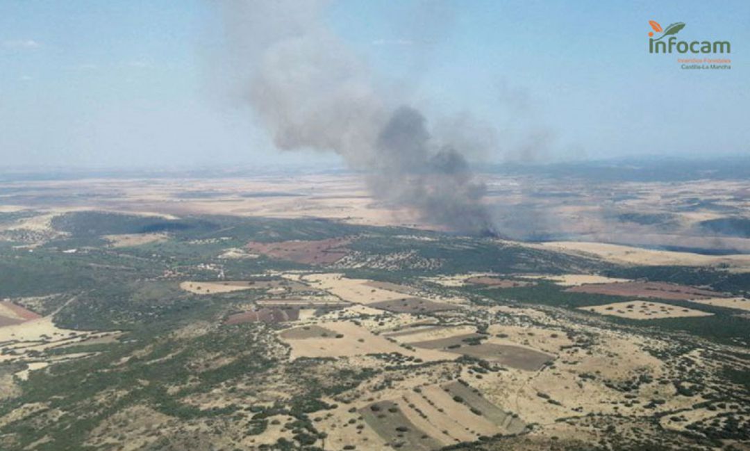 El incendio se originaba en la tarde del jueves El incendio se originaba en la tarde del jueves