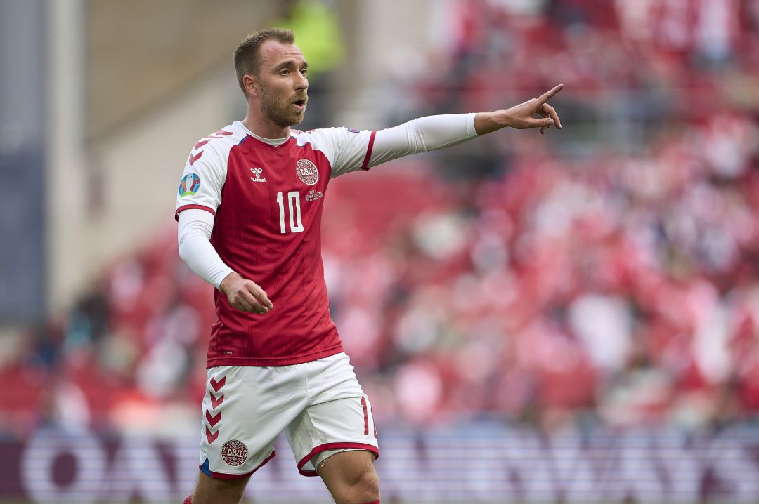 Christian Eriksen en su parttido ante Finlandia Christian Eriksen en su parttido ante Finlandia