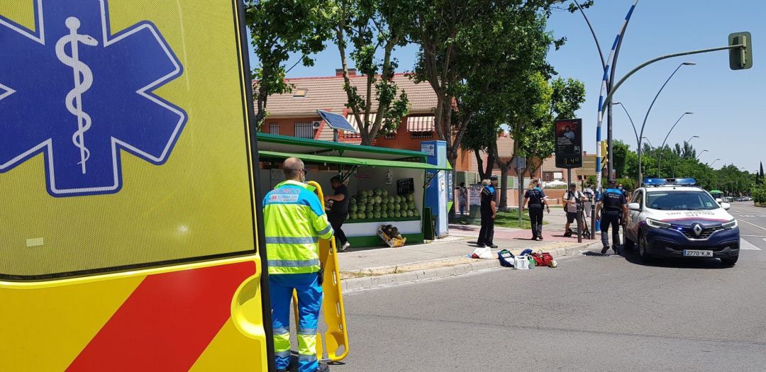 El puesto de melones donde ocurrió el accidente El puesto de melones donde ocurrió el accidente