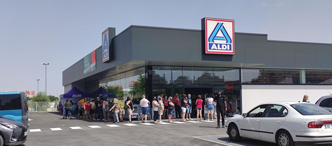 Imagen del supermercardo ALDI este lunes en Albacete Imagen del supermercardo ALDI este lunes en Albacete