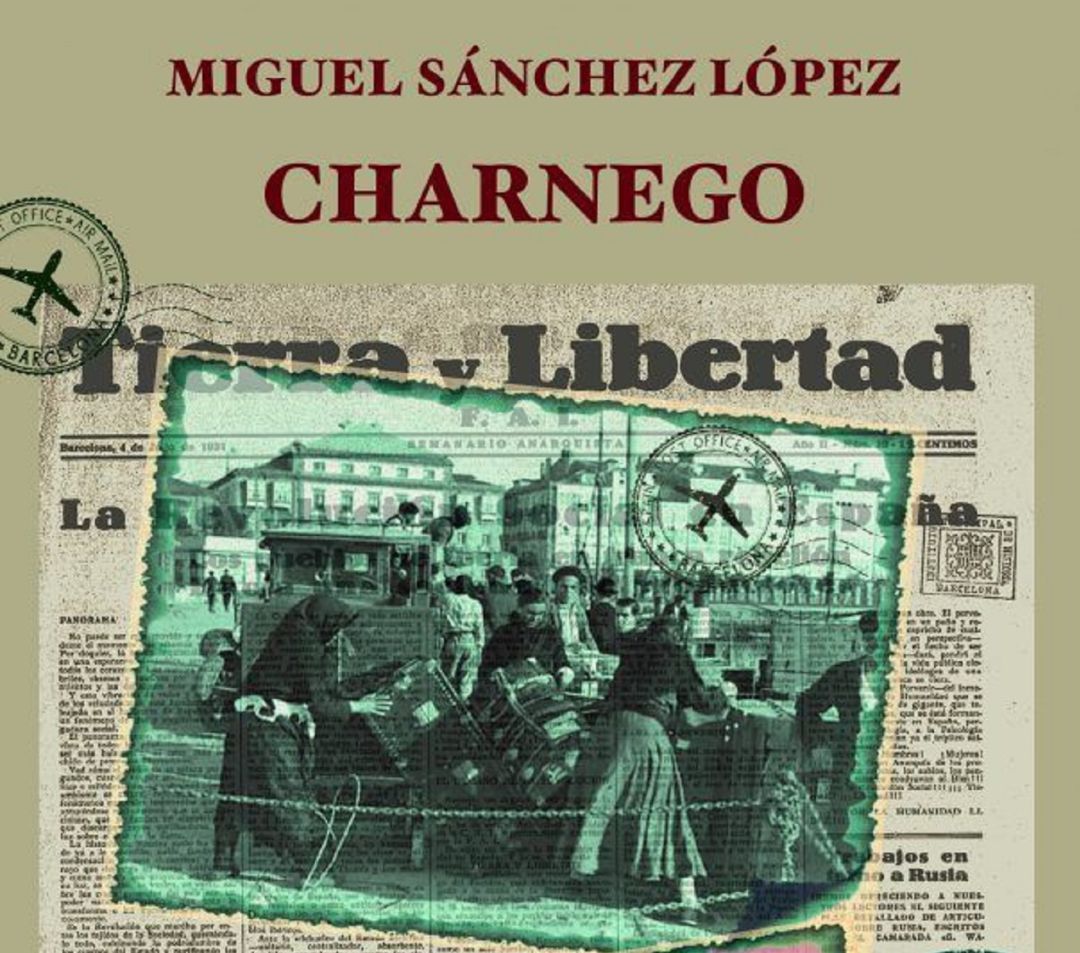 Portada de Charnego, la primera novela de Miguel Sánchez López Portada de Charnego, la primera novela de Miguel Sánchez López