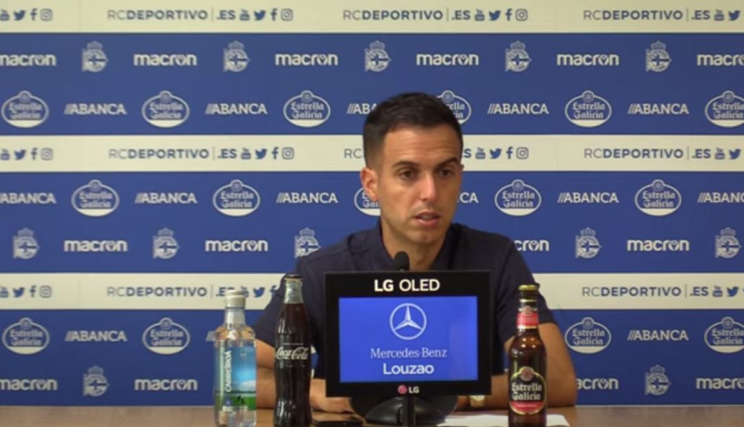 Borja Jiménez, en su presentación con el 'Depor' Borja Jiménez, en su presentación con el 'Depor'