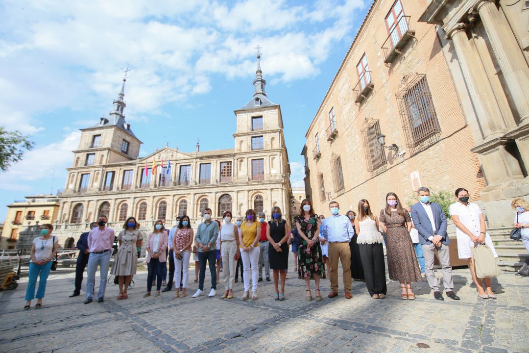 Concentración contra la violencia machista en Toledo Concentración contra la violencia machista en Toledo