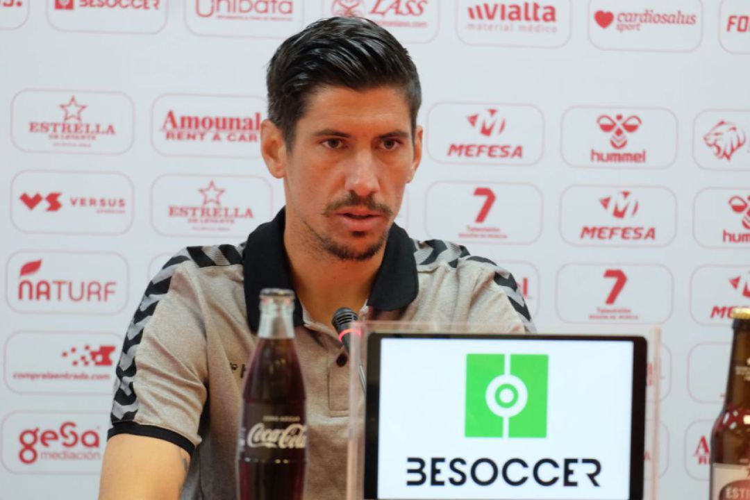 Yeray González, en sala de prensa Yeray González, en sala de prensa