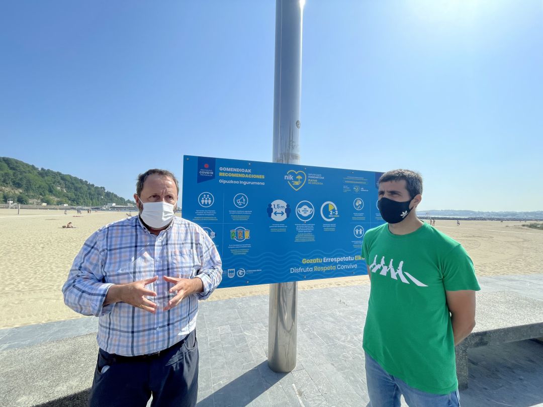 El alcalde Txomin Sagarzazu y el concejal de Obras y Servicios Gonzalo Carrión El alcalde Txomin Sagarzazu y el concejal de Obras y Servicios Gonzalo Carrión