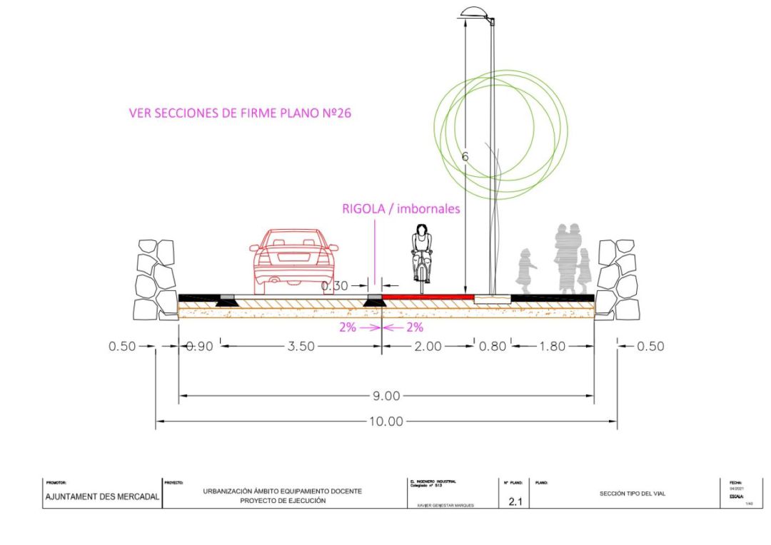 Surt a licitació el projecte per la via d'accés a la futura escola. Surt a licitació el projecte per la via d'accés a la futura escola.