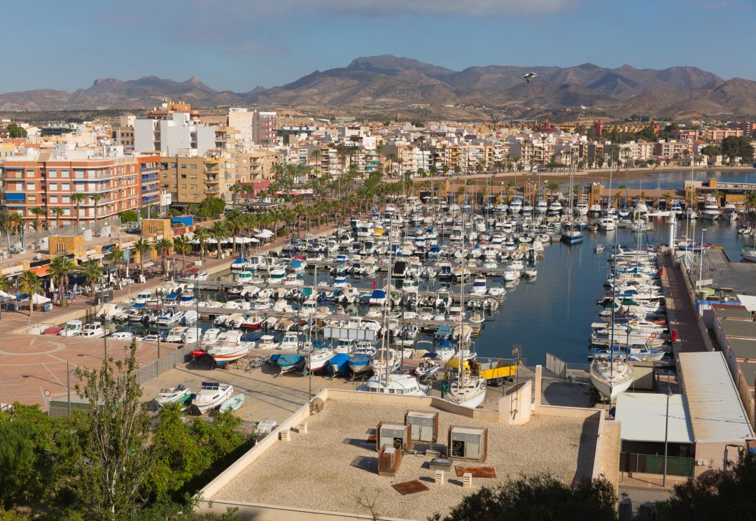 Panorámica del Puerto de Mazarrón Panorámica del Puerto de Mazarrón